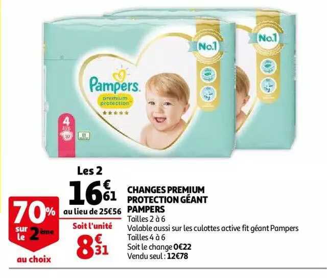 Changes Premium Protection Géant Pampers