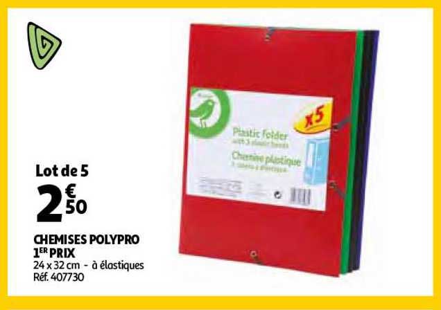 chemises polypro 1er prix