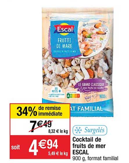 Cocktail De Fruits De Mer Escal