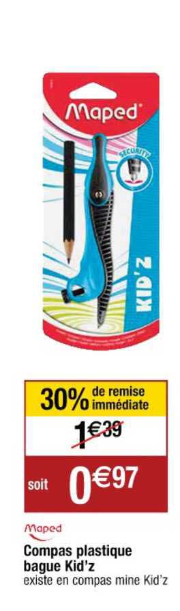 compas plastique bague kid'z maped