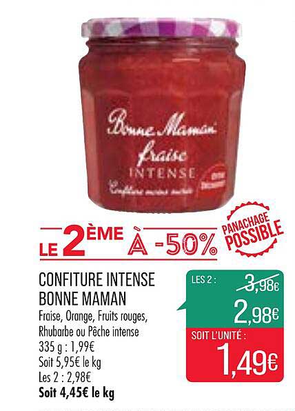 confiture intense bonne maman