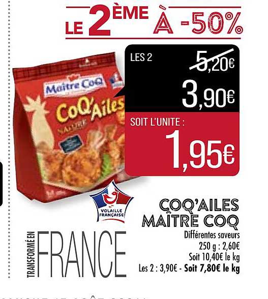 coq'ailes maître coq