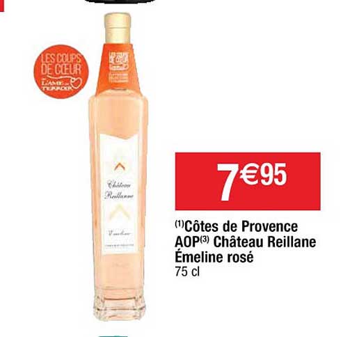 côtes de provence aop château reillane émeline rosé