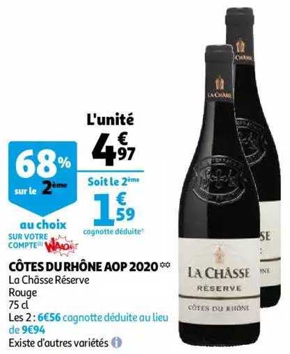 côtes du rhône aop 2020 la châsse réserve