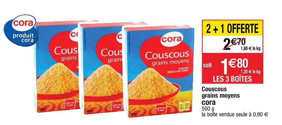 couscous grains moyens cora
