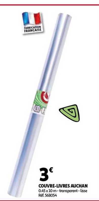 couvre-livres auchan