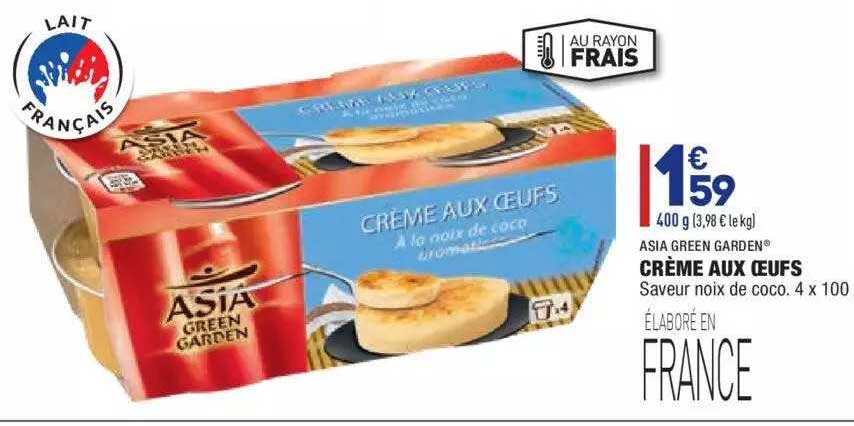 crème aux oeufs asia green garden