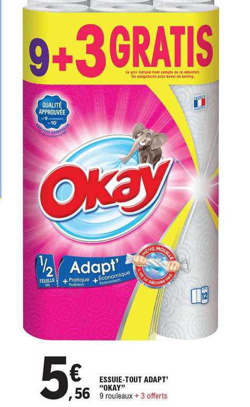 essuie-tout adapt's "okay"