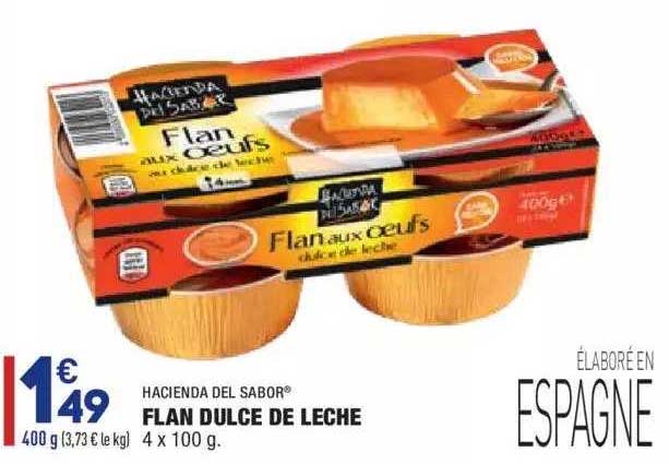 flan dulce de lèche hacienda del sabor