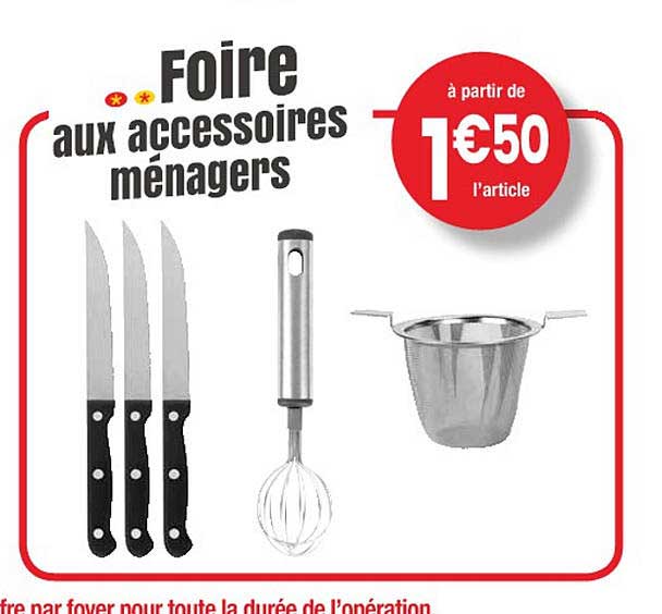foire aux accessoires ménagers