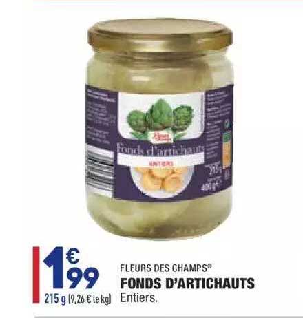 fonds d'artichauts fleurs des champs