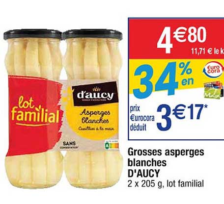 grosses asperges blanches d'aucy
