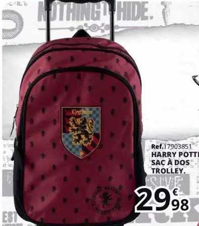 harry potter - sac à dos trolley