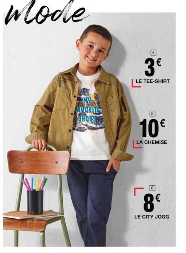 le tee-shirt, la chemise, le city jogg