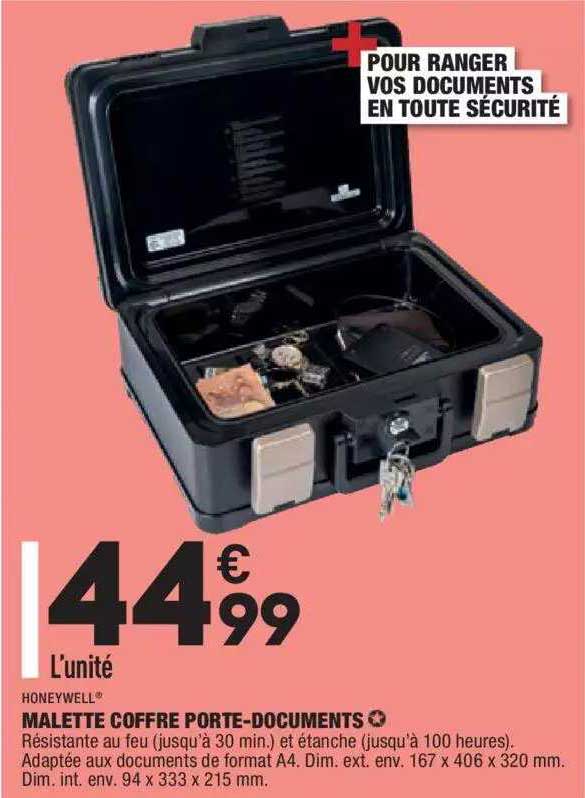 malette coffre porte-documents honeywell