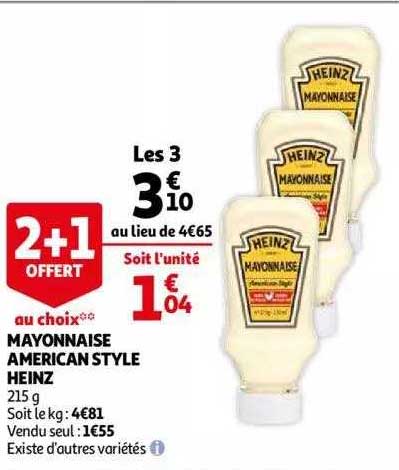 mayonnaise american style heinz