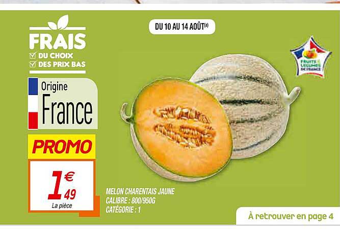 Melon Charentais Jaune