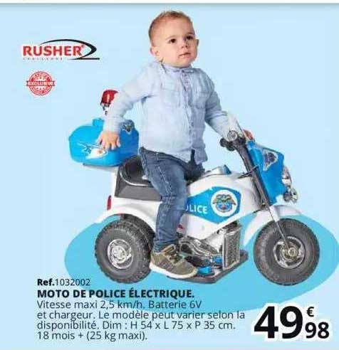 Moto De Police électrique Rusher