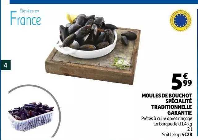 moules de bouchot spécialité traditionnelle garantie