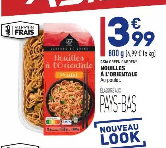 nouilles à l'orientale asia green garden