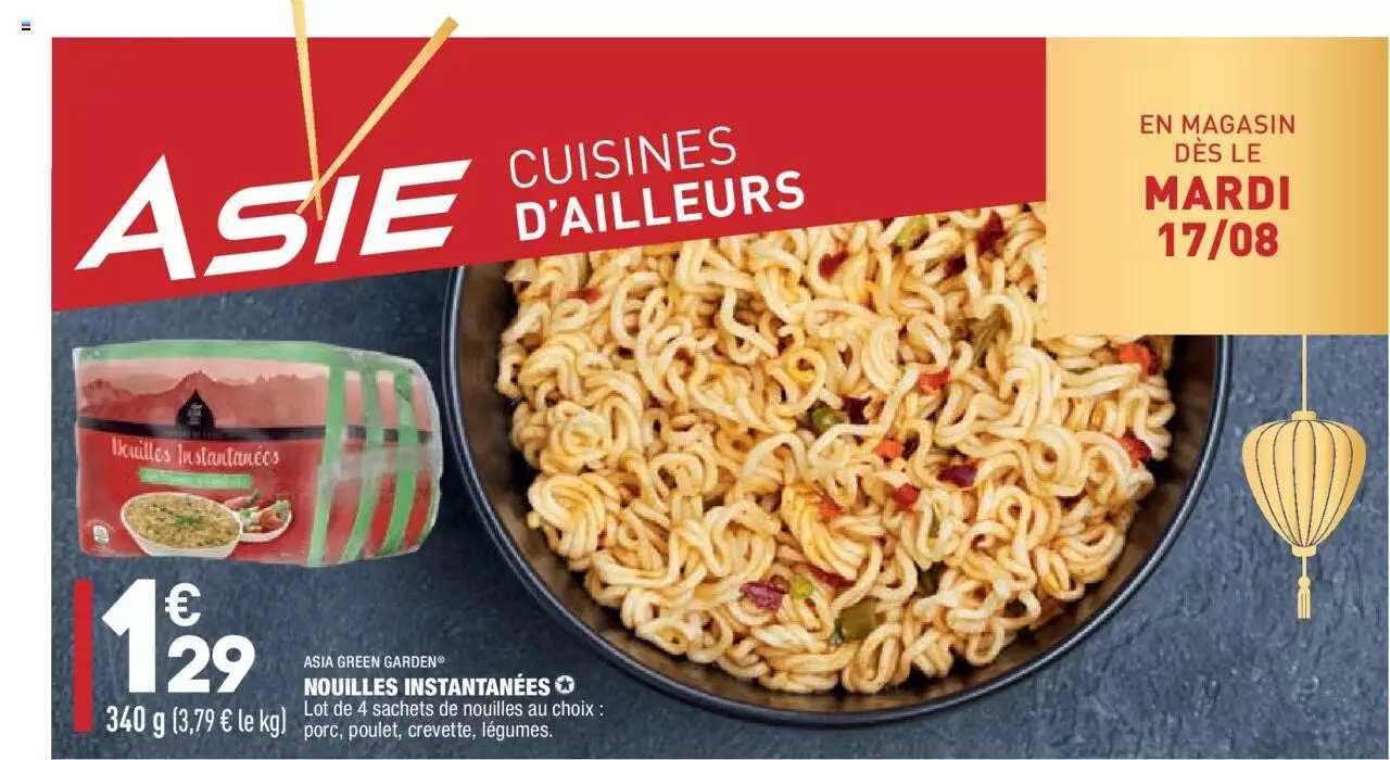 nouilles instantanées asia green garden