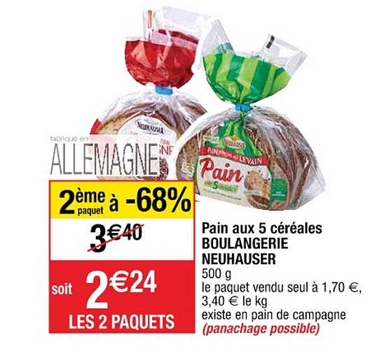 pain aux 5 céréales boulangerie neuhauser