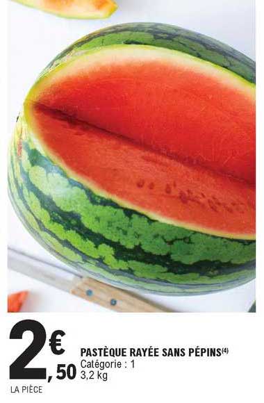 Pastèque Rayée Sans Pépins