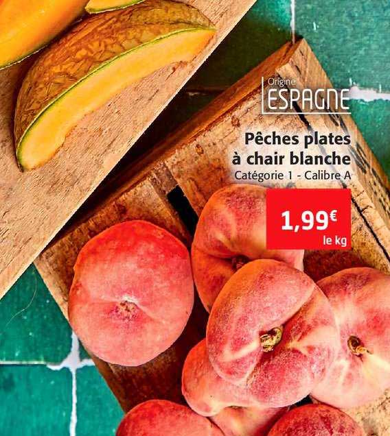 Pêches Plates à Chair Blanche