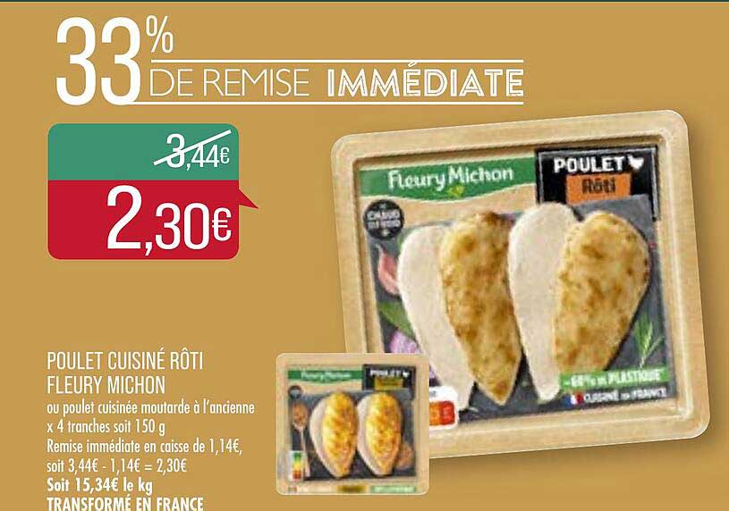 poulet cuisiné rôti fleury michon