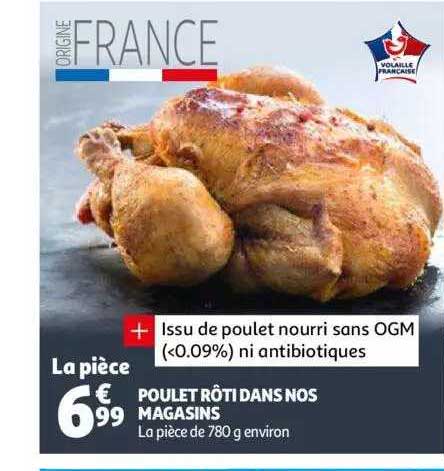 poulet rôti dans nos magasins