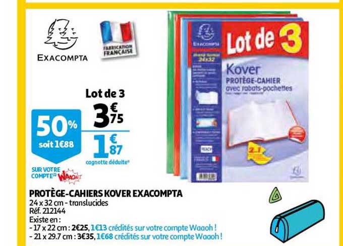 Protège-cahiers Kover Exacompta