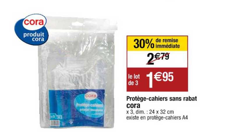 Protège-cahiers Sans Rabat Cora