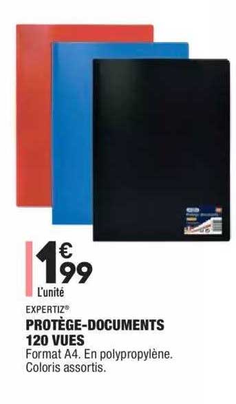 protège-documents 120 vues expertiz