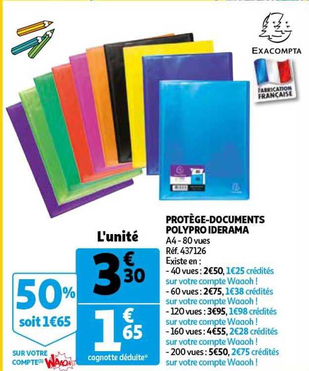 protège-documents polypro iderama exacompta