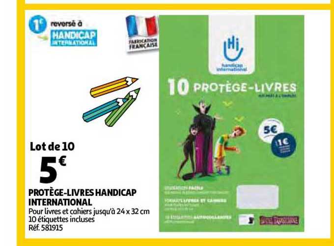 protège-livres handicap international