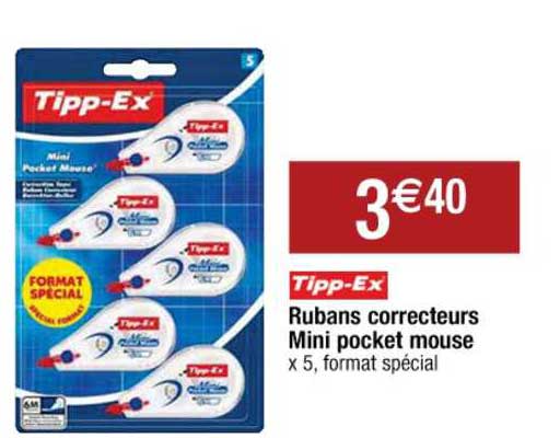 rubans correcteurs mini pocket mouse tipp-ex