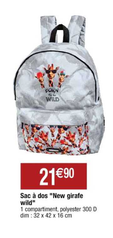 sac à dos "new girafe wild"