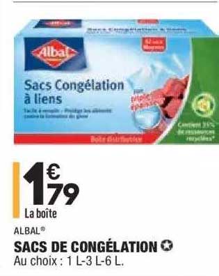 Sacs De Congélation Albal