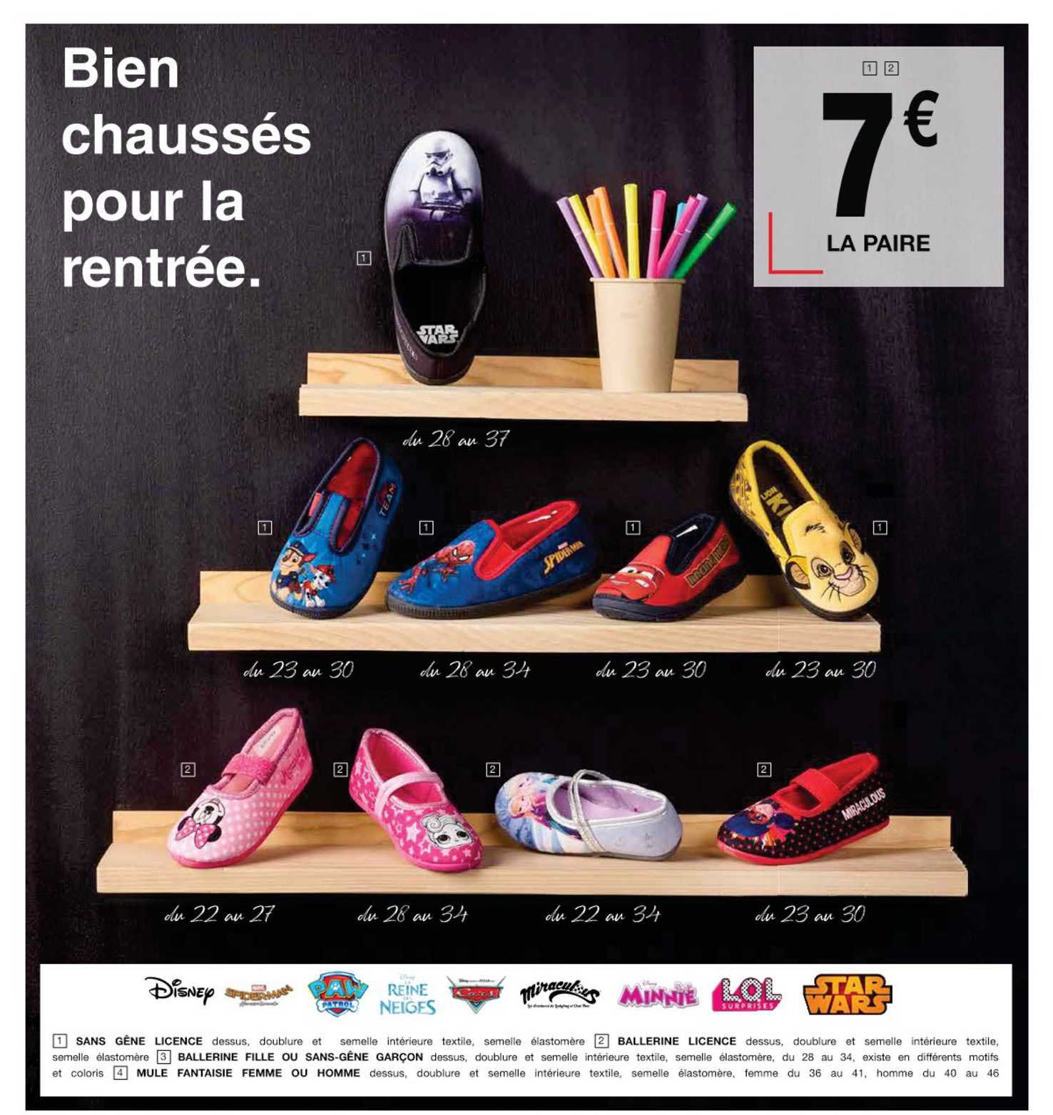 sans gêne licence, ballerine licence, ballerine fille ou sans-gêne garçon, mule fantaisie femme ou homme