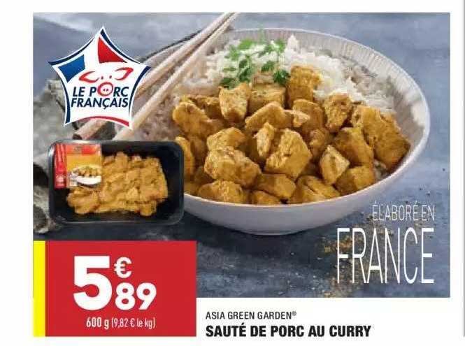 Sauté De Porc Au Curry Asia Green Garden