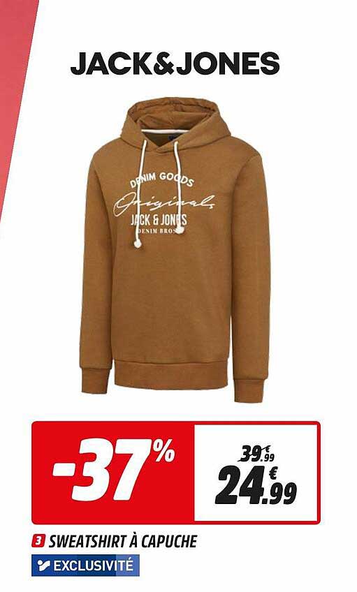 sweatshirt à capuche jack & jones
