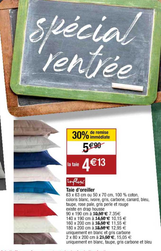 taie d'oreiller influx