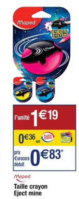 taille crayons eject mine maped