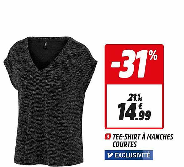 tee-shirt à manches courtes