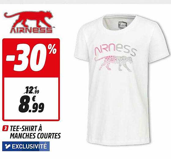 tee-shirt à manches courtes airness