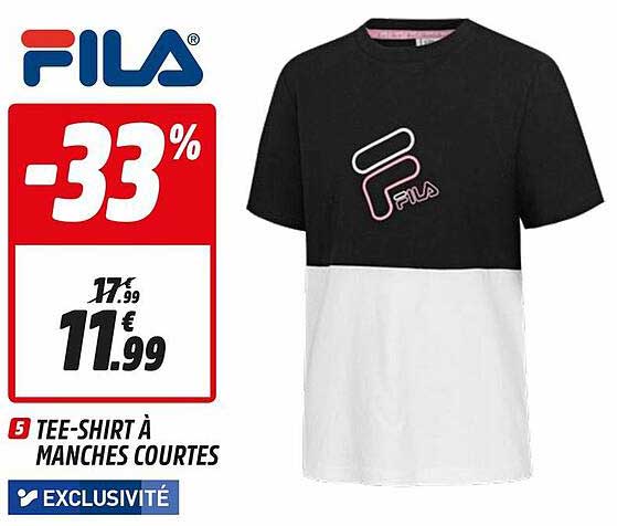 tee-shirt à manches courtes fila