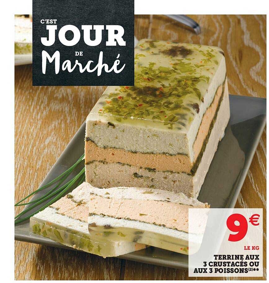 terrine aux 3 crustacés ou aux 3 poissons