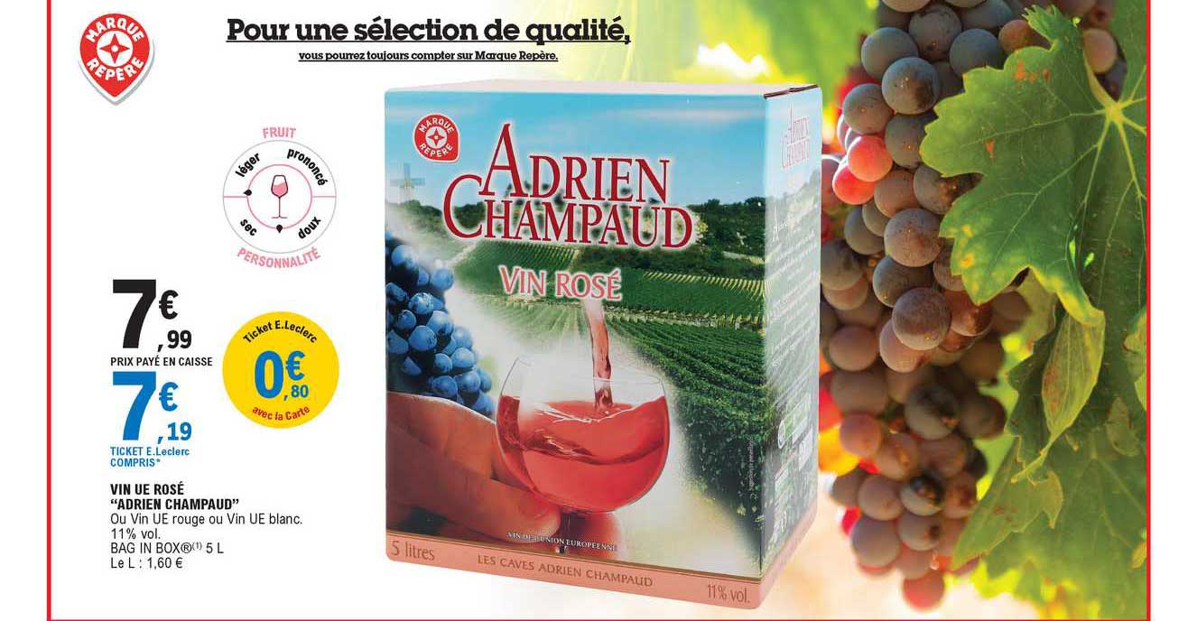 vin ue rosé "adrien champaud"