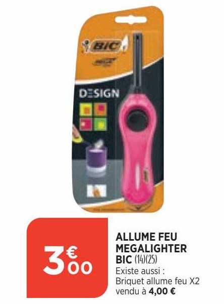 allume feu megalighter bic