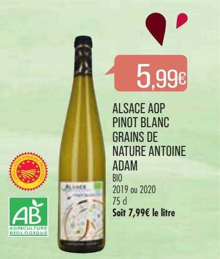 alsace aop pinot blanc grains de nature antoine adam